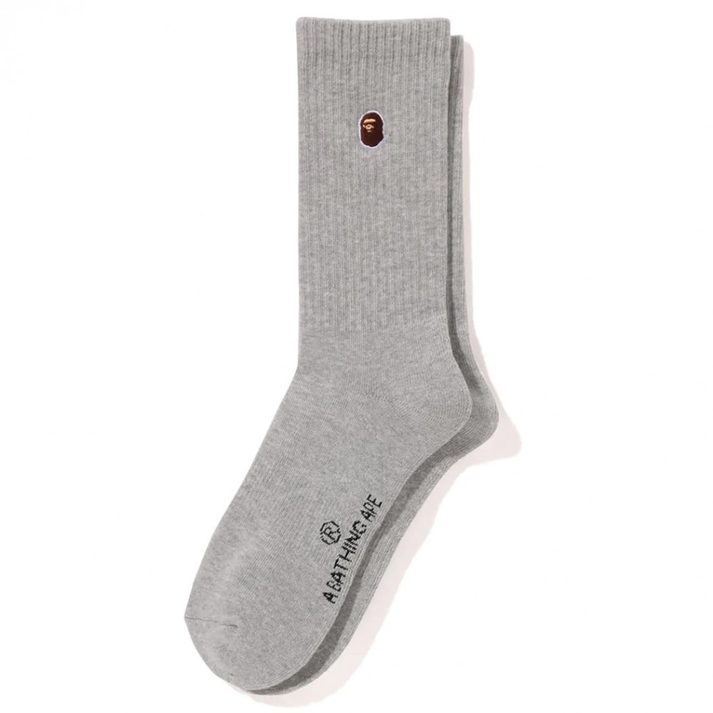 Bape Big Ape Head Socks (Grey)