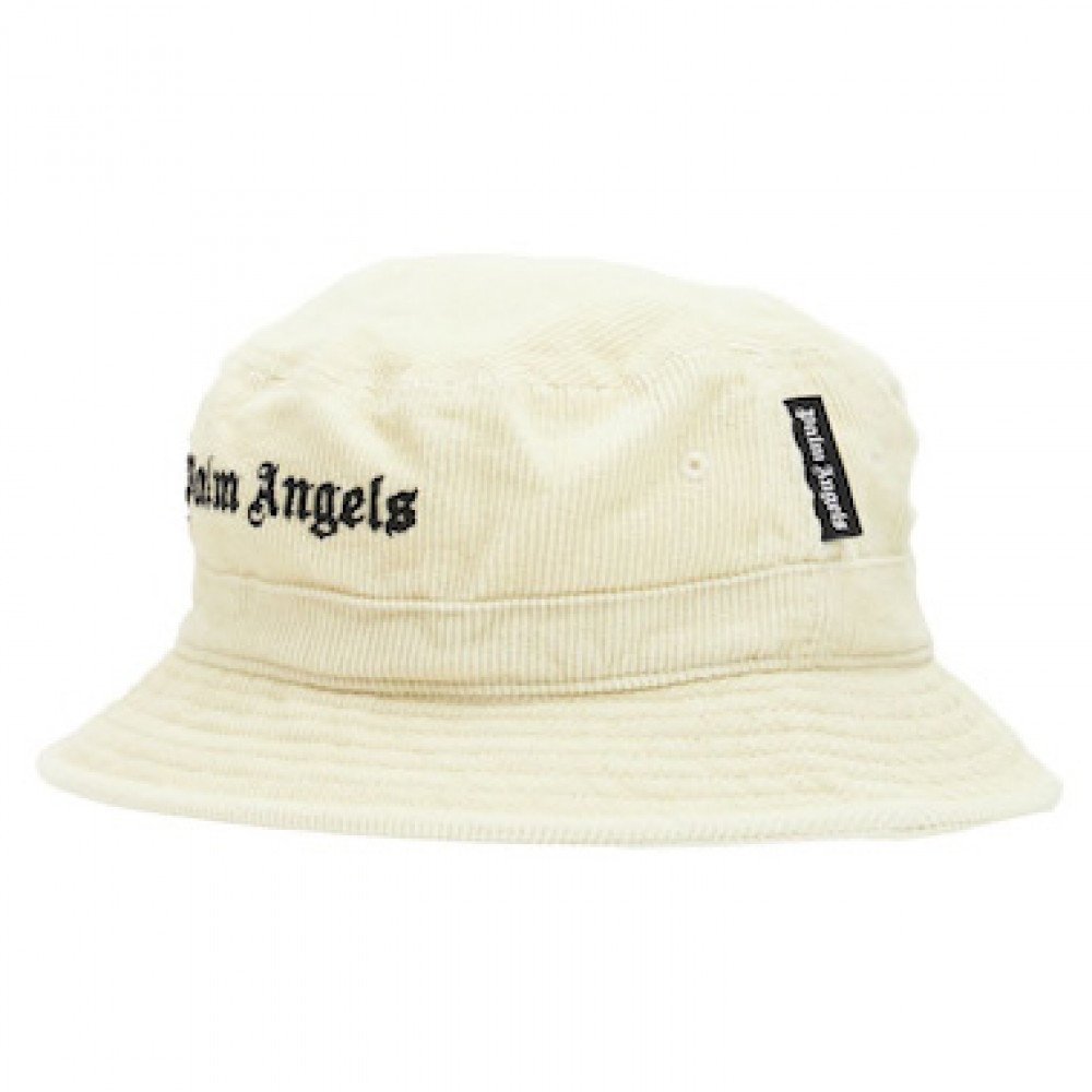 Palm Angels Corduroy Bucket Hat (Off White)