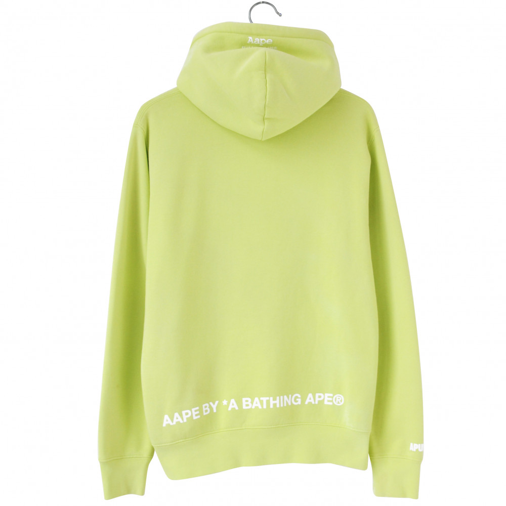 AAPE by Bape Velcro Patch Hoodie (Lime)
