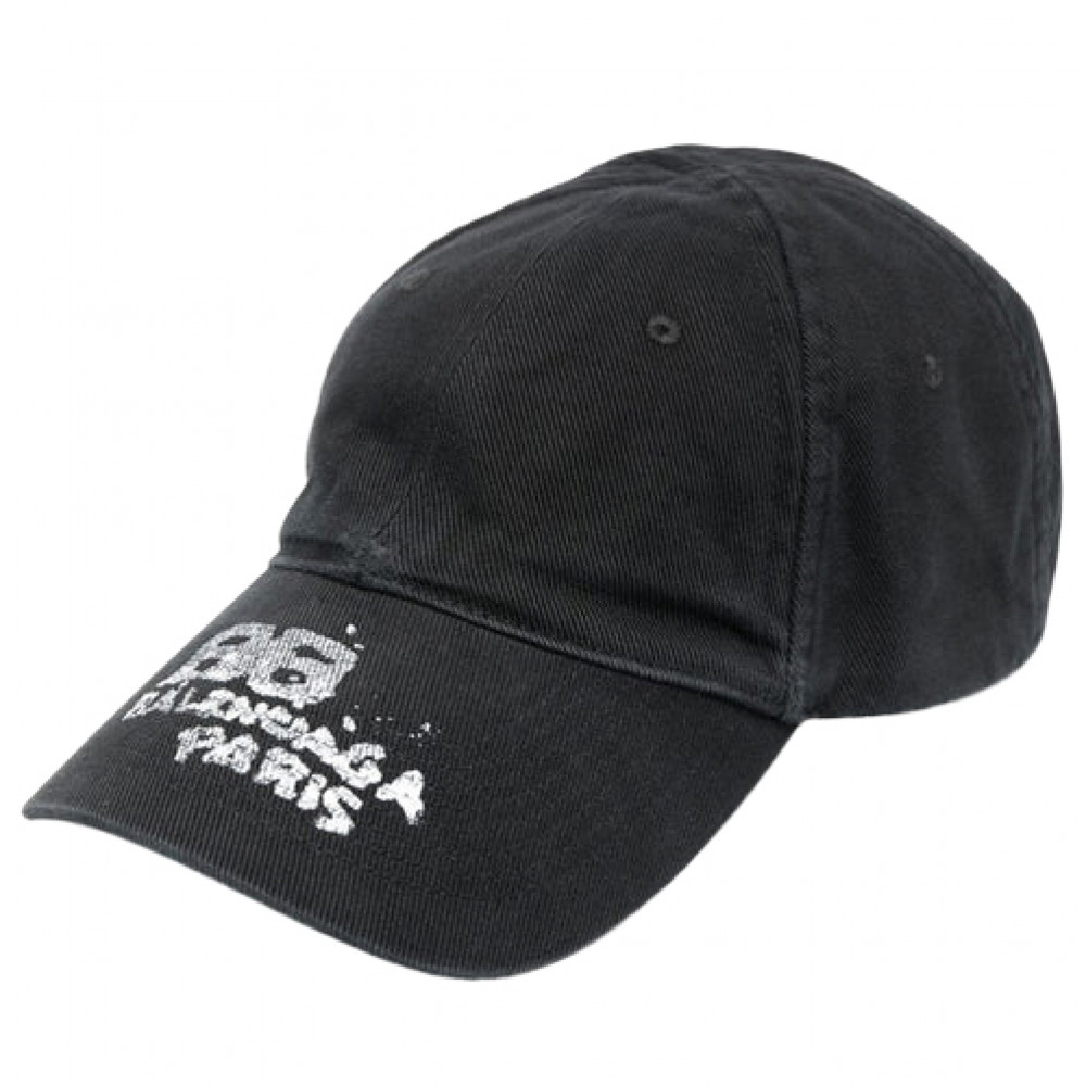 Balenciaga Dirty BB Paris Cap (Black)