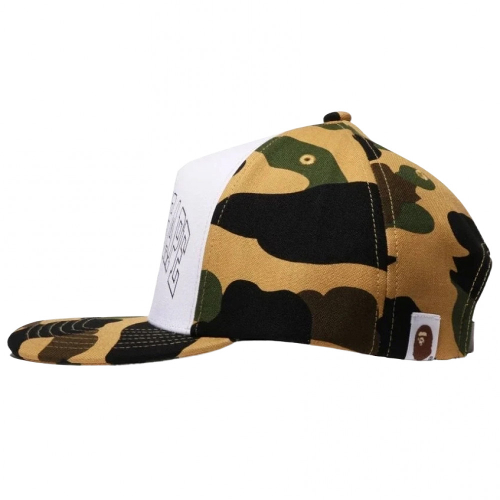 BAPE 1st Camo Trucker Cap (Yellow Camo)