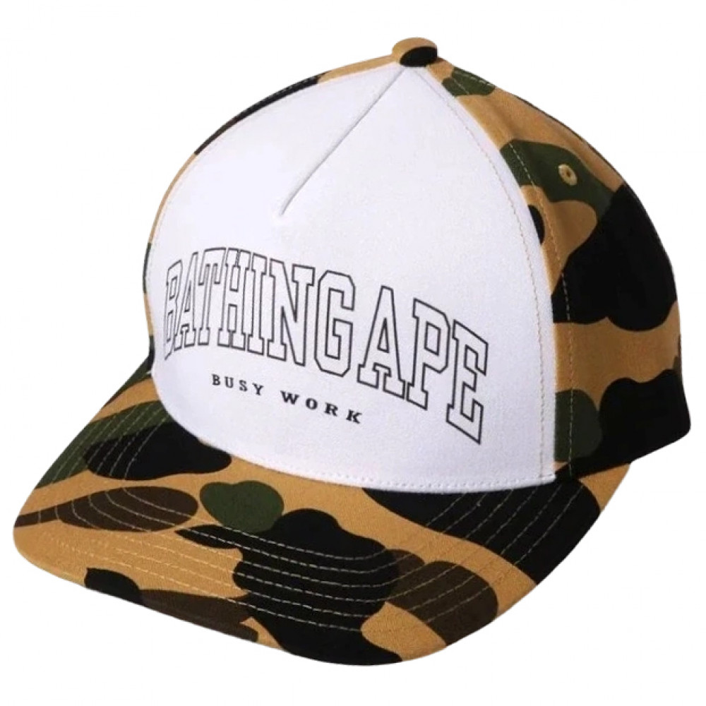 BAPE 1st Camo Trucker Cap (Yellow Camo)