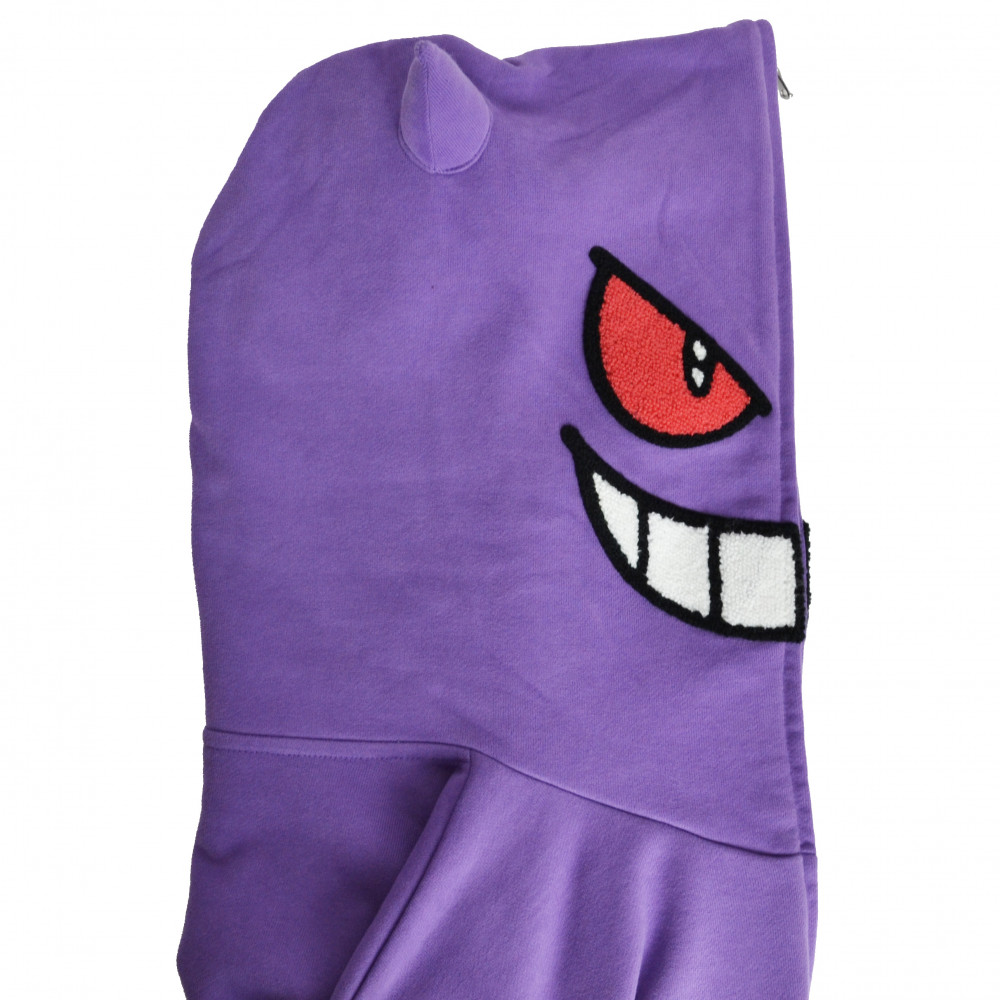 Kanto Starter Geng Face Hoodie (Purple)