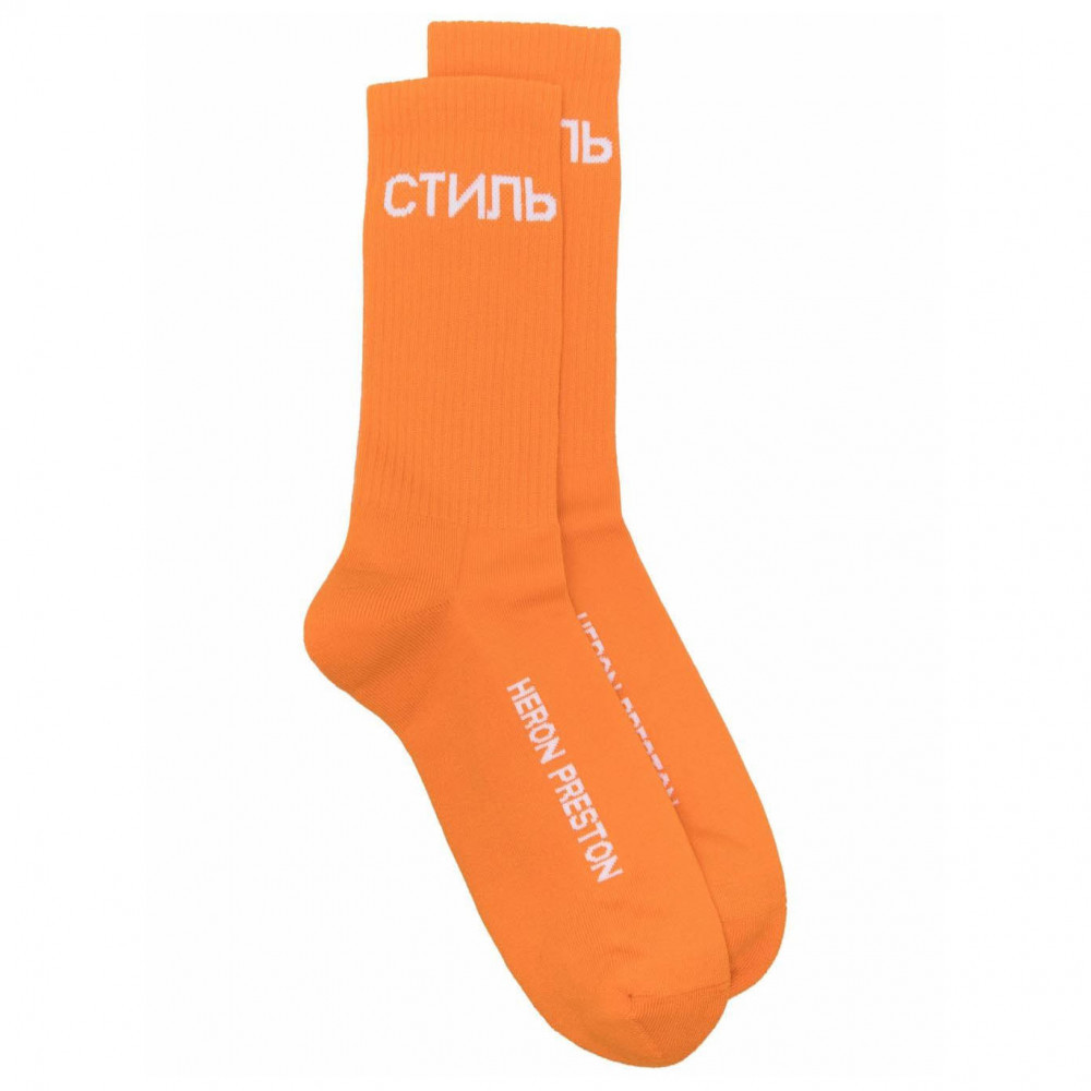 Heron Preston Long Socks (Orange)