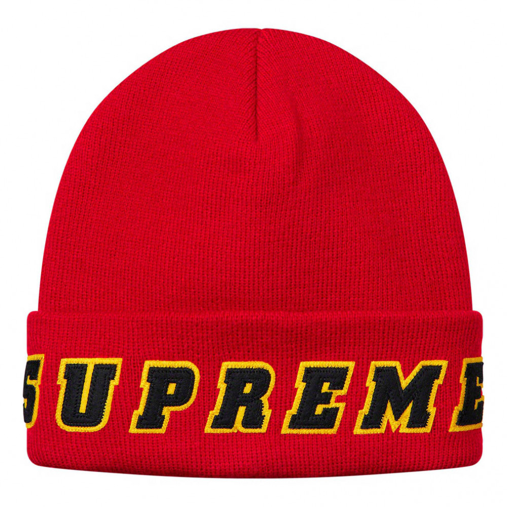 Supreme Felt Logo Beanie (Red)