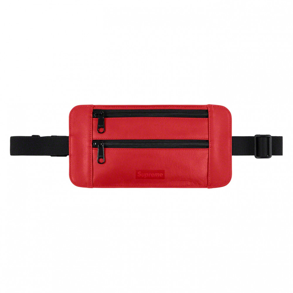 Supreme Leather Waist/Shoulder Pouch (Red)
