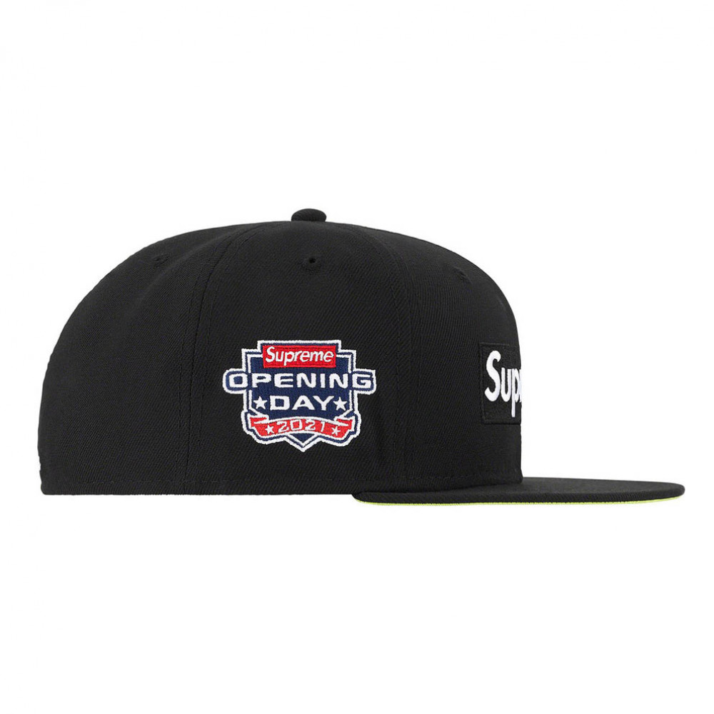 Supreme x New Era No Comp Box Logo Cap (Black)