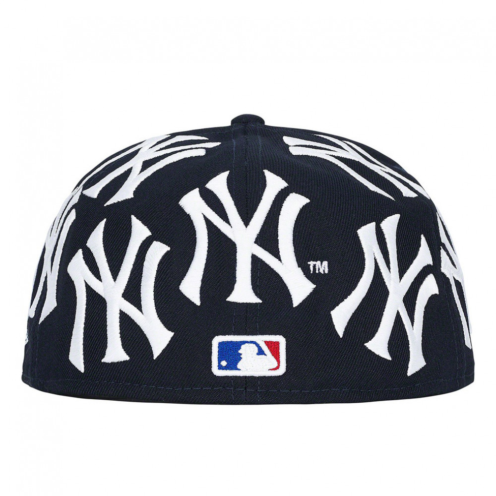 Supreme x New York Yankees x New Era Box Logo Cap (Navy)