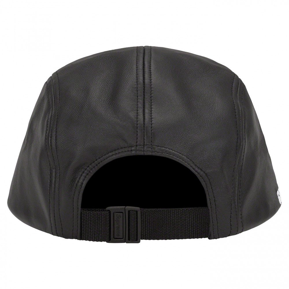 Supreme GORE-TEX Leather Camp Cap (Black)