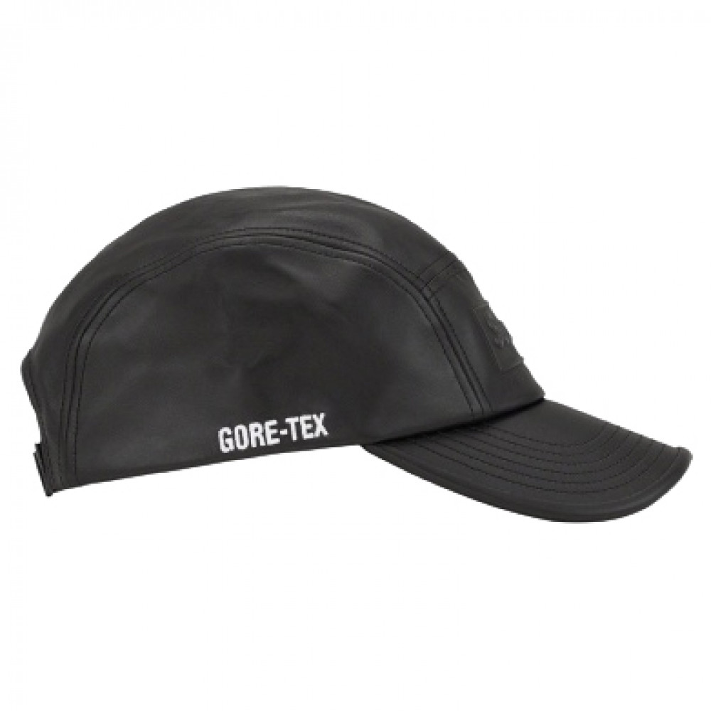 Supreme GORE-TEX Leather Camp Cap (Black)