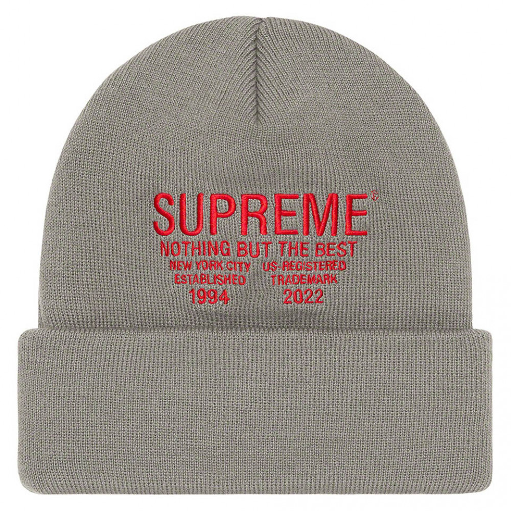 Supreme Nothing But The Best Beanie (Grey)