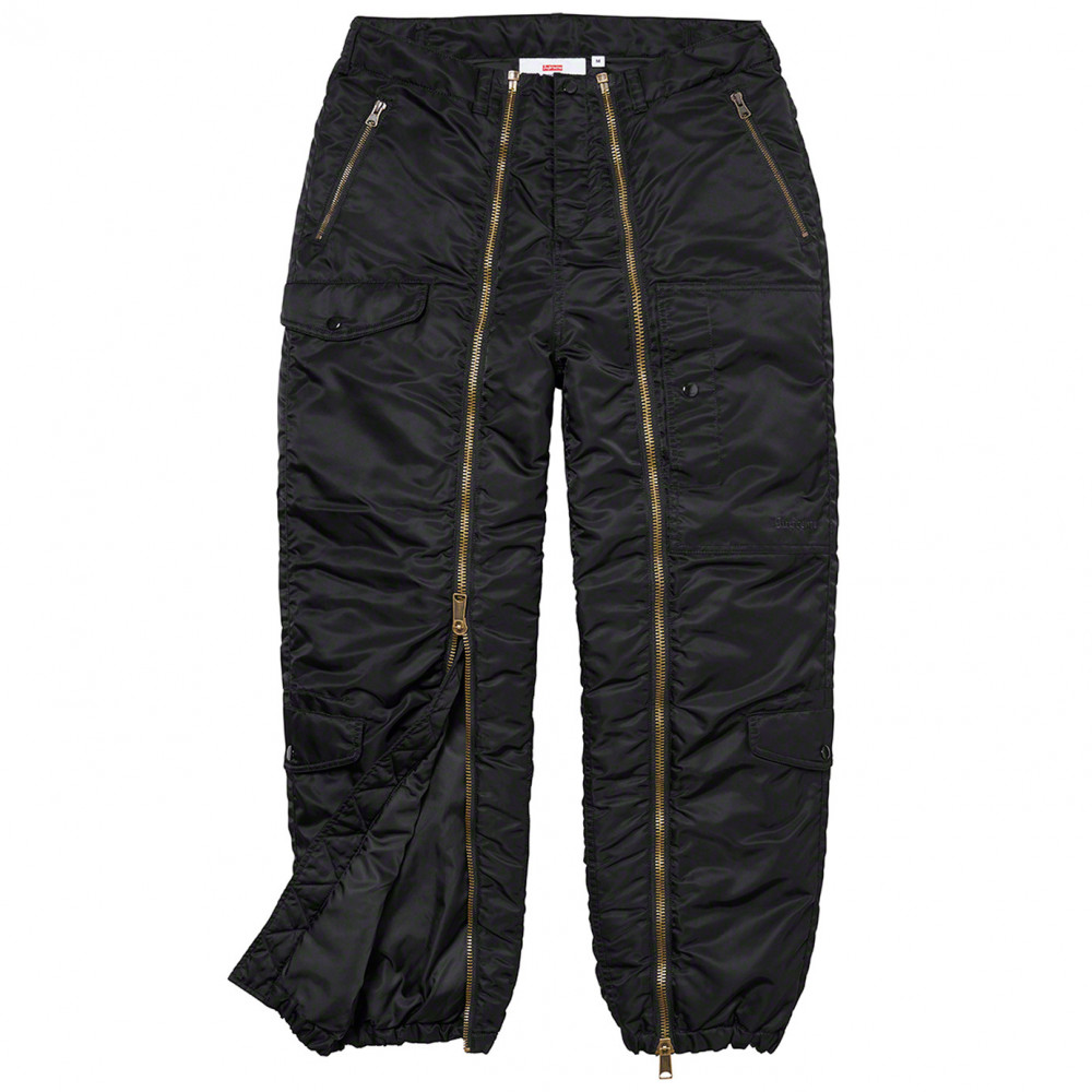 Supreme x Alpha Industries Nylon Flight Pants (Black)