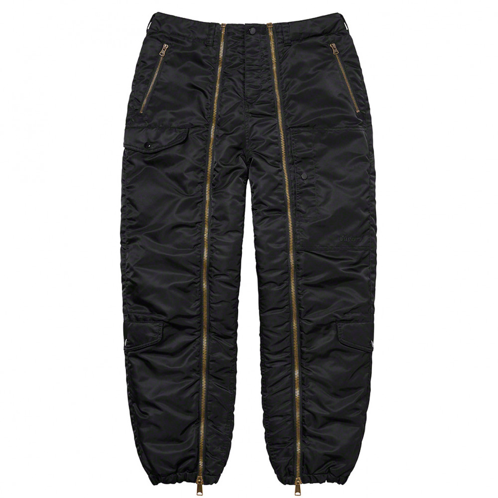 Supreme x Alpha Industries Nylon Flight Pants (Black)