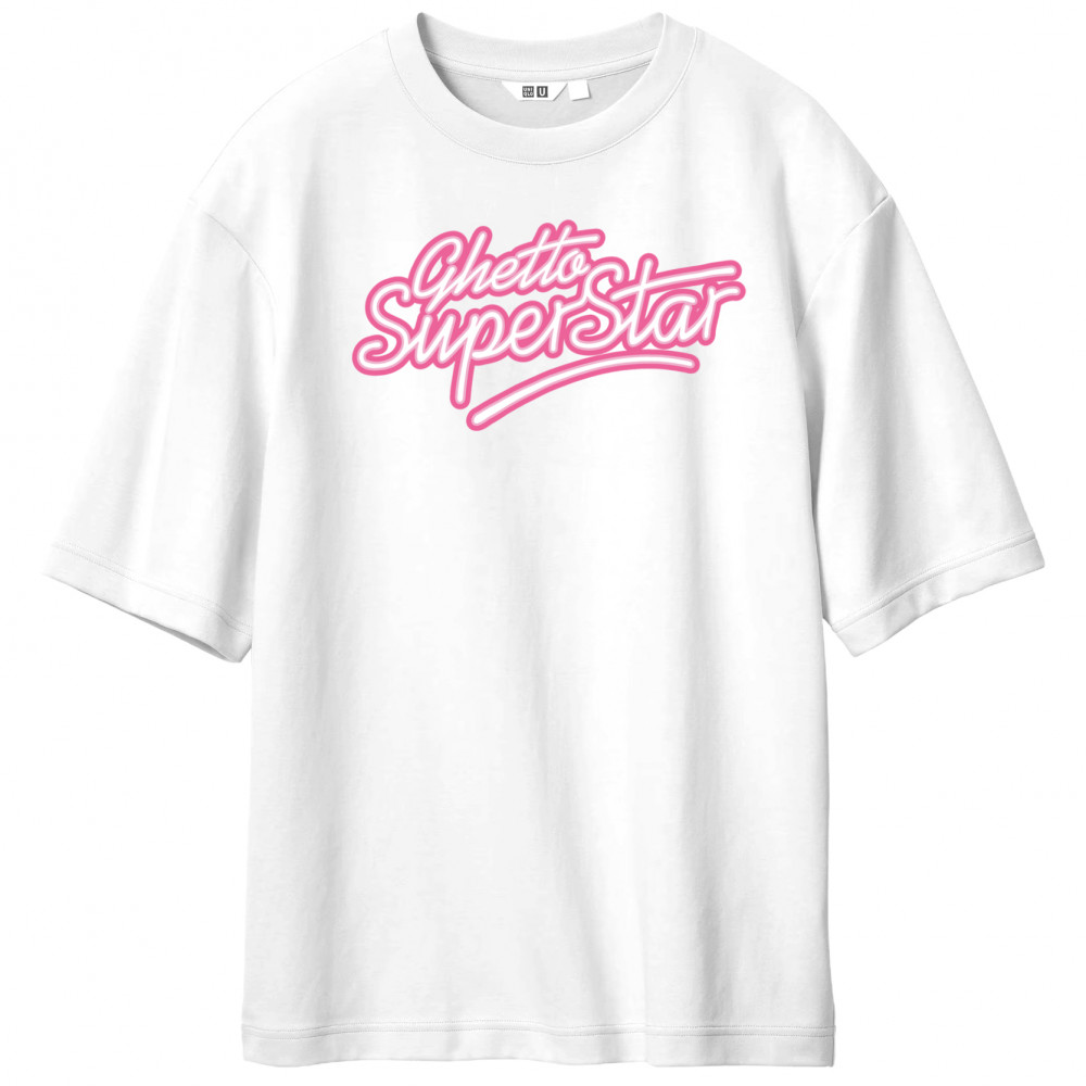 Ghetto Superstar Oversized Tee (White)