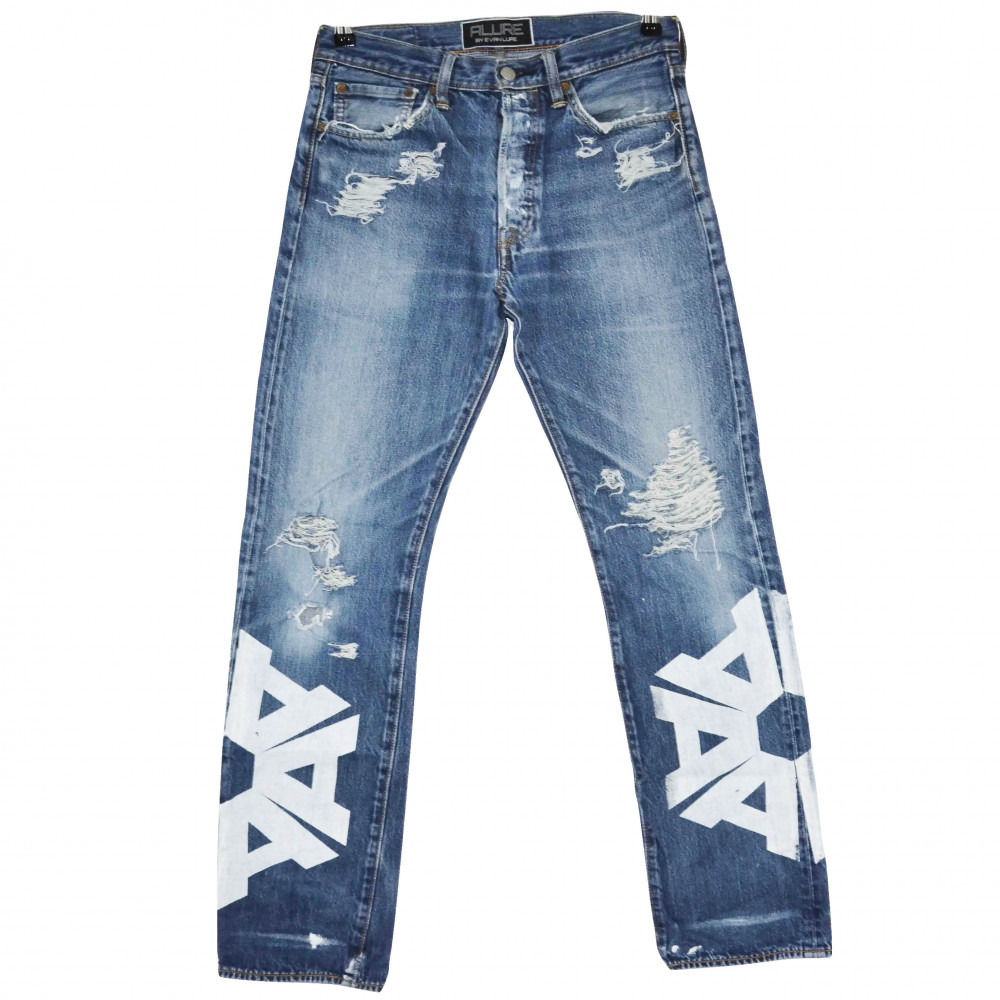 Alure x Flace Distressed Jeans #4 (Blue)