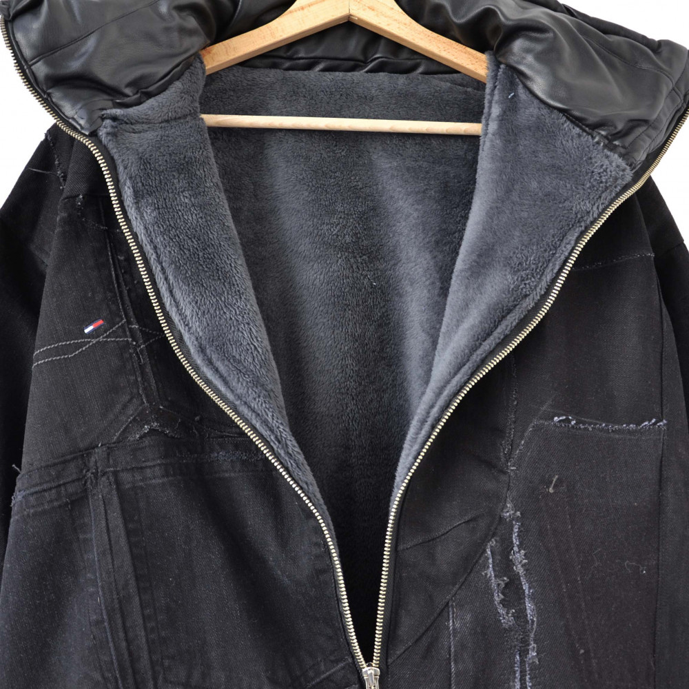 Brunclothing Denim/Leather Jacket (Black)
