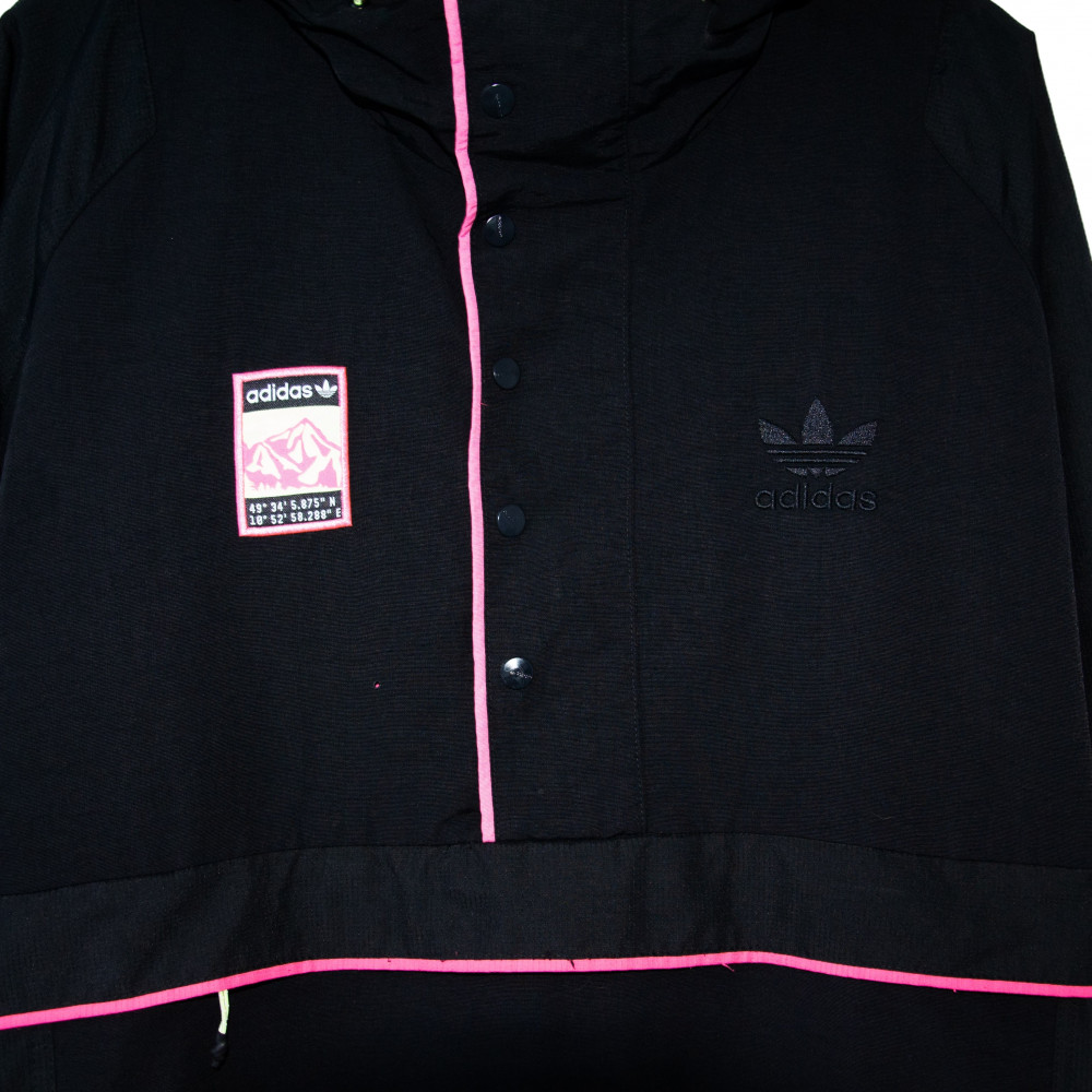 adidas Track Jacket (Black/Pink)