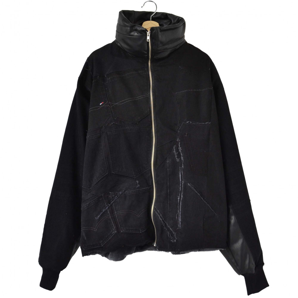 Brunclothing Denim/Leather Jacket (Black)