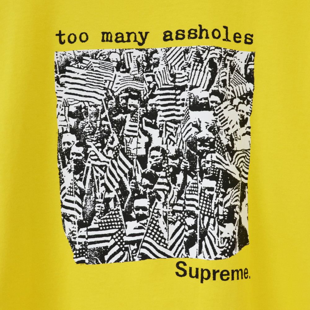 Supreme Too Many Assholes Tee (Yellow)