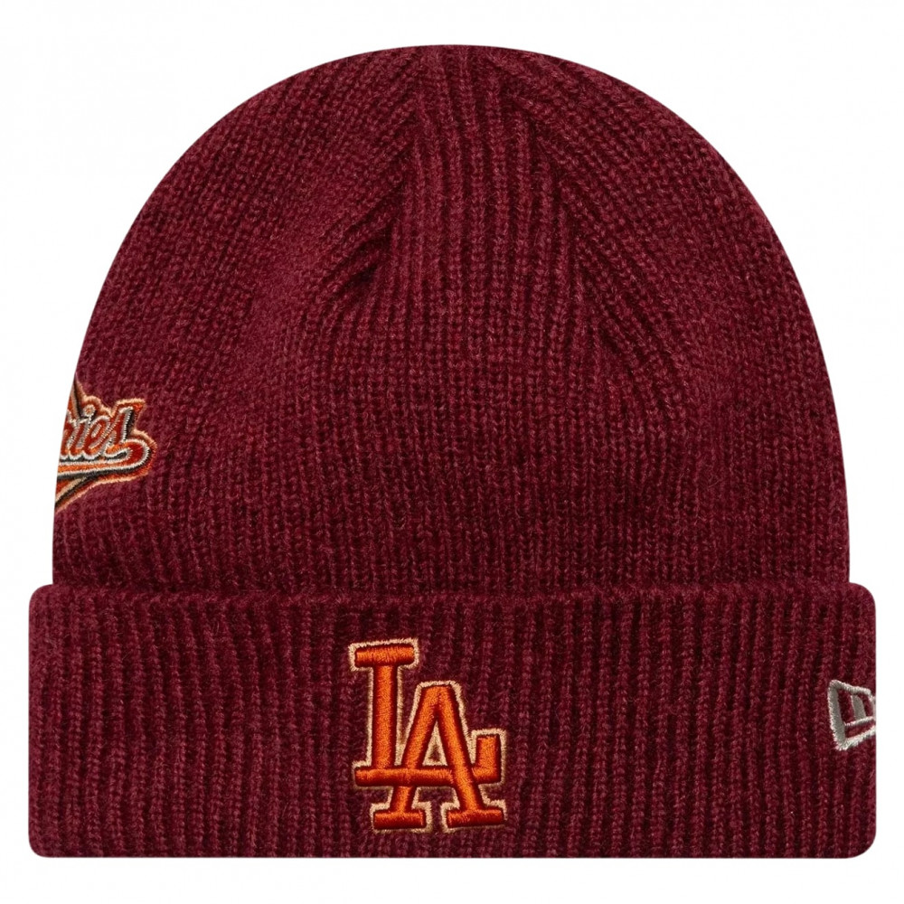 New Era LA World Series Patche Beanie (Bordeaux)