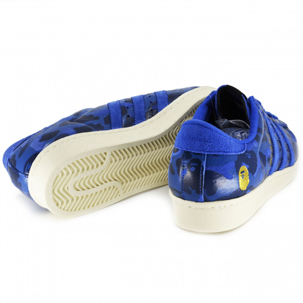 adidas x Undefeated x BAPE Superstar 80s (Blue Camo)