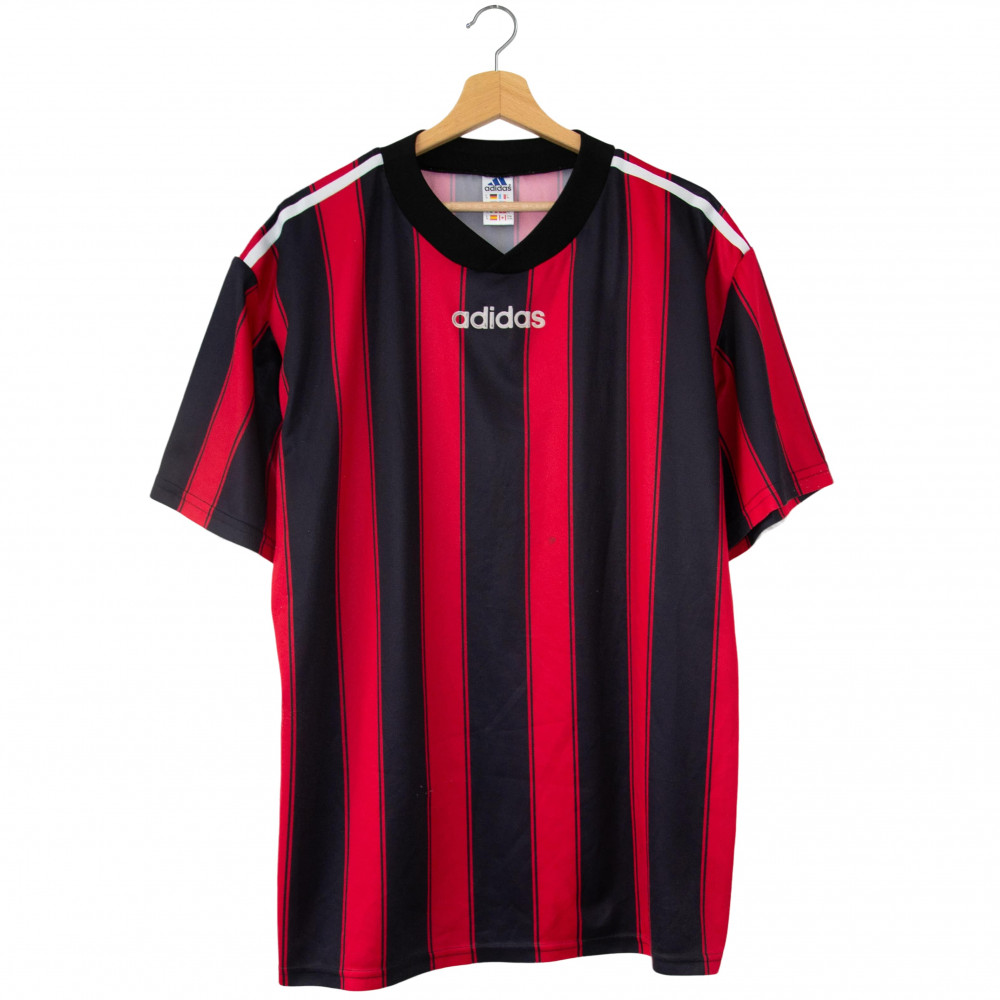 adidas Football Stripe Jersey (Black/Red)