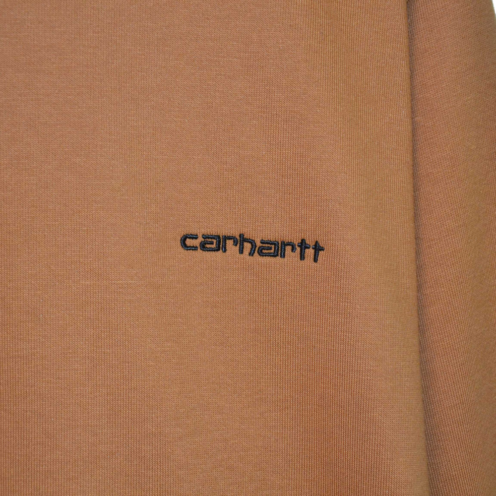 Carhartt WIP Script Embroidery Hoodie (Rum/Black)