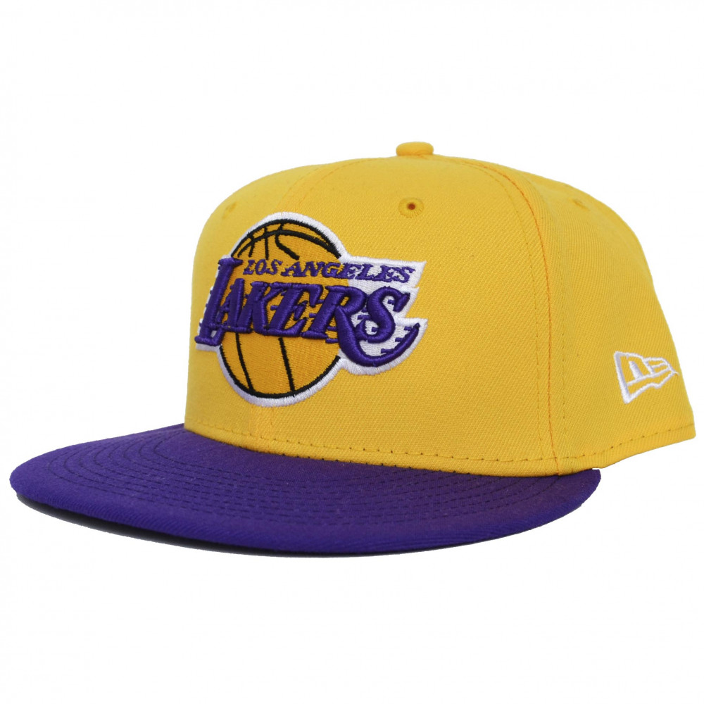 New Era Los Angeles Lakers Fitted Cap (Yellow)