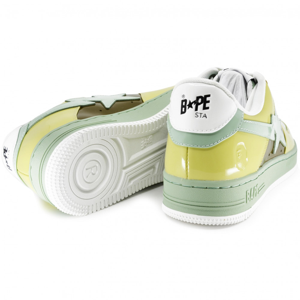 Bape Sta Low Patent Leather (Brown/Green)