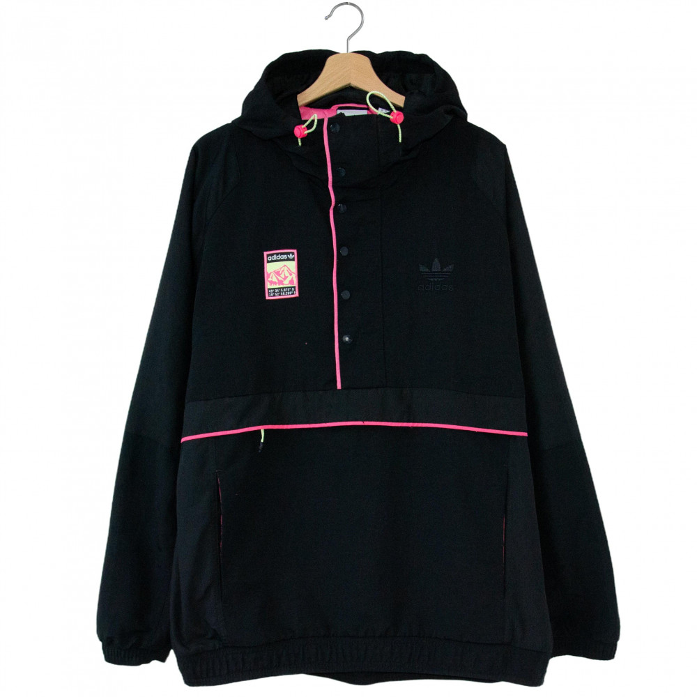 adidas Track Jacket (Black/Pink)