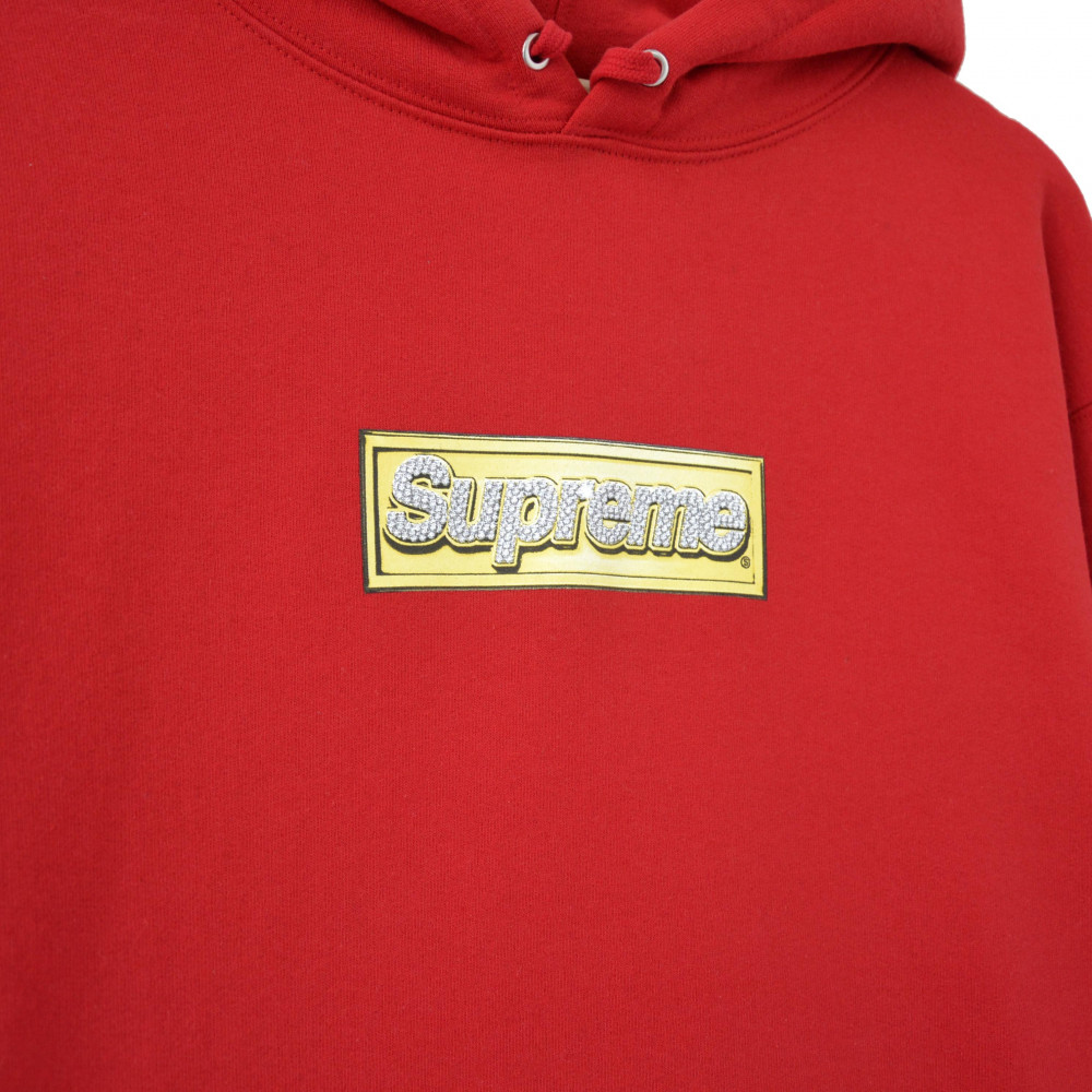 Supreme Bling Box Logo Hoodie (Red)