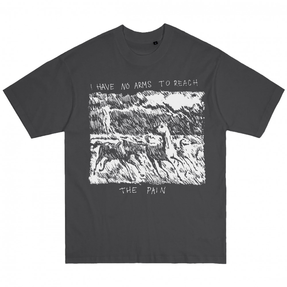 JOY RSRCH x Necroneuro No Arms Regular Tee (Anthracite)