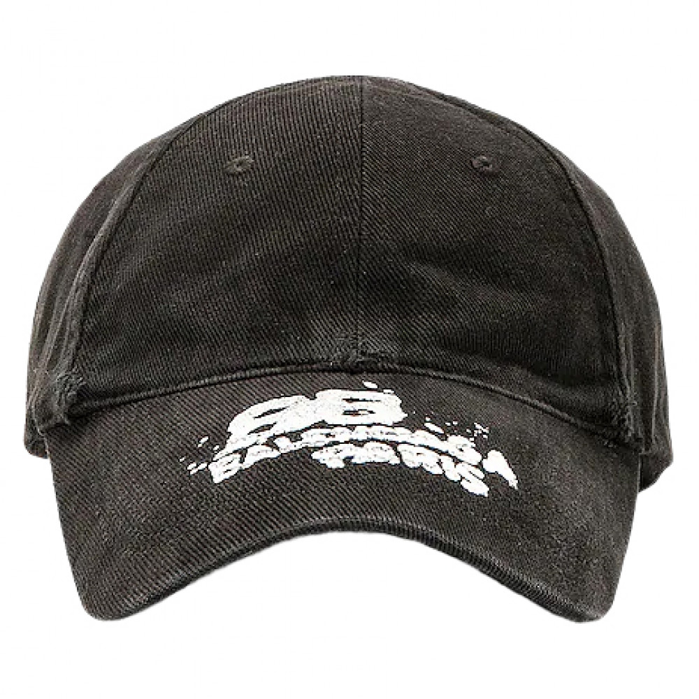 Balenciaga Dirty BB Paris Cap (Black)