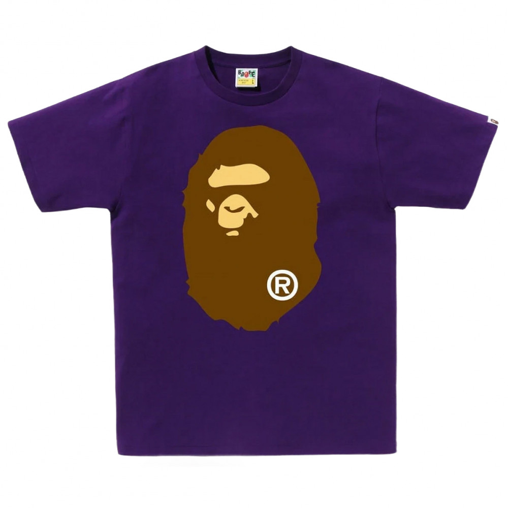 Bape Classic Big Ape Head Tee (Purple)