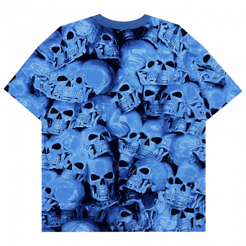 Freak Premium Allover Print Logo Tee (Blue)