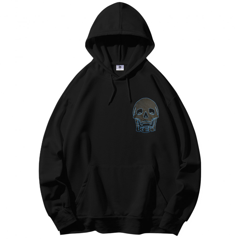 Freak Skull Logo Hoodie (Black/Blue)