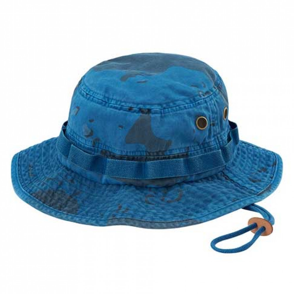 Supreme Overdyed Camo Bucket Hat (Blue)