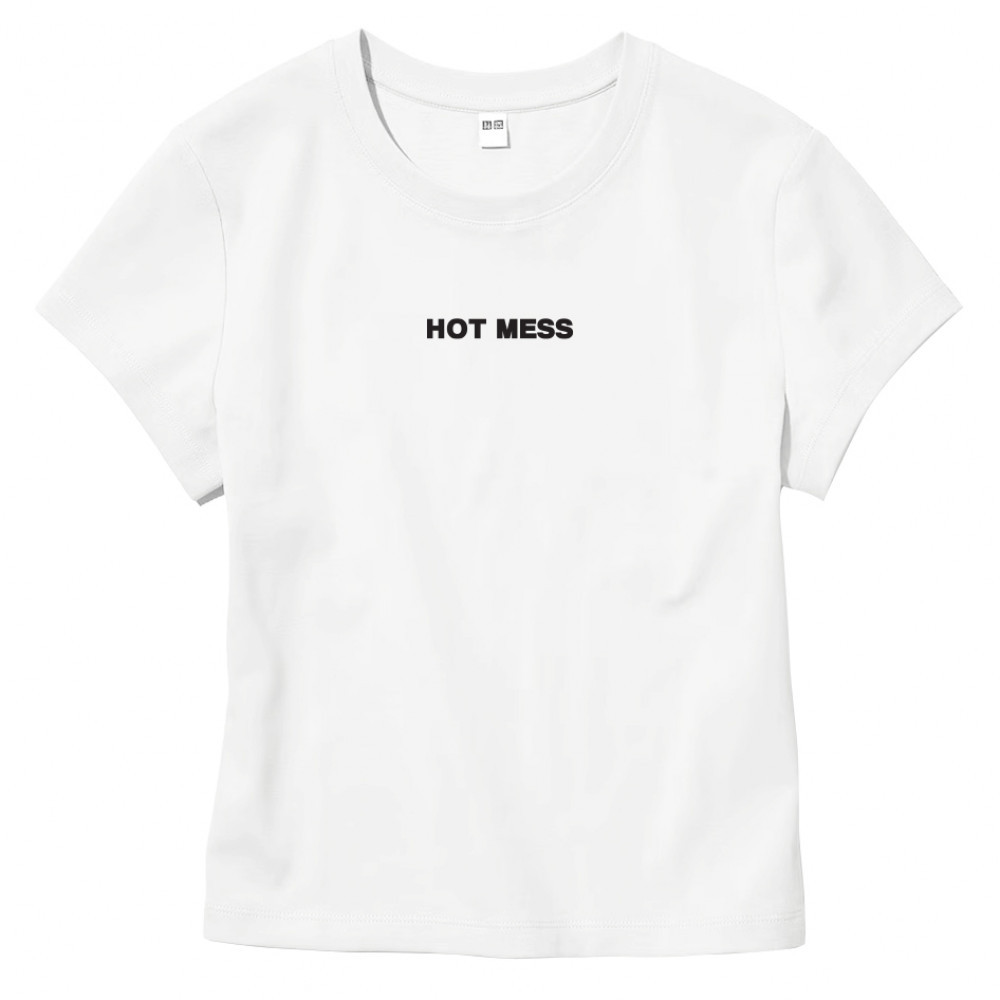 MESS Hot Mess Mini WMNS Tee (White)