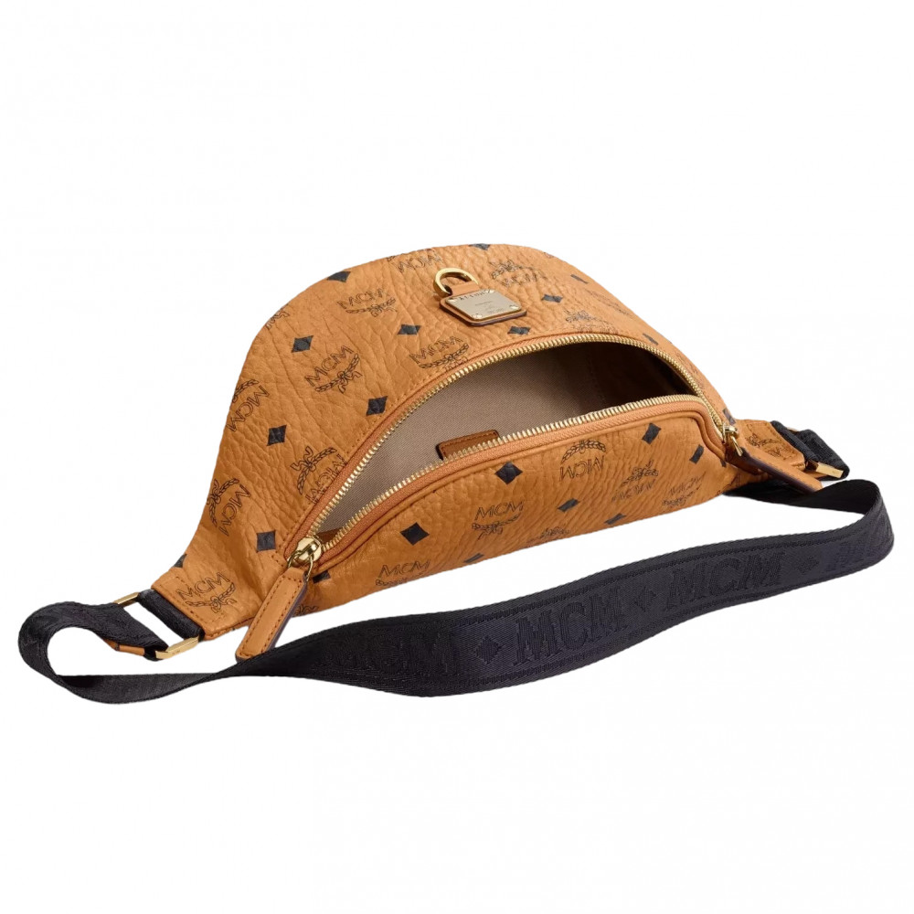 MCM Fursten Visetos Waist Bag (Cognac)