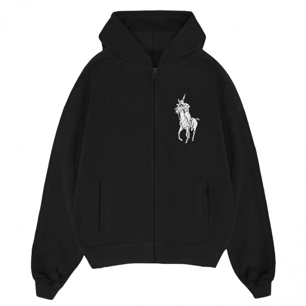 Polo Cigan OG Oversized Zip Up Hoodie (Black)