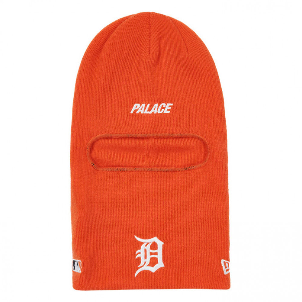 Palace x Detroit Tigers New Era Ski Mask Beanie (Orange)