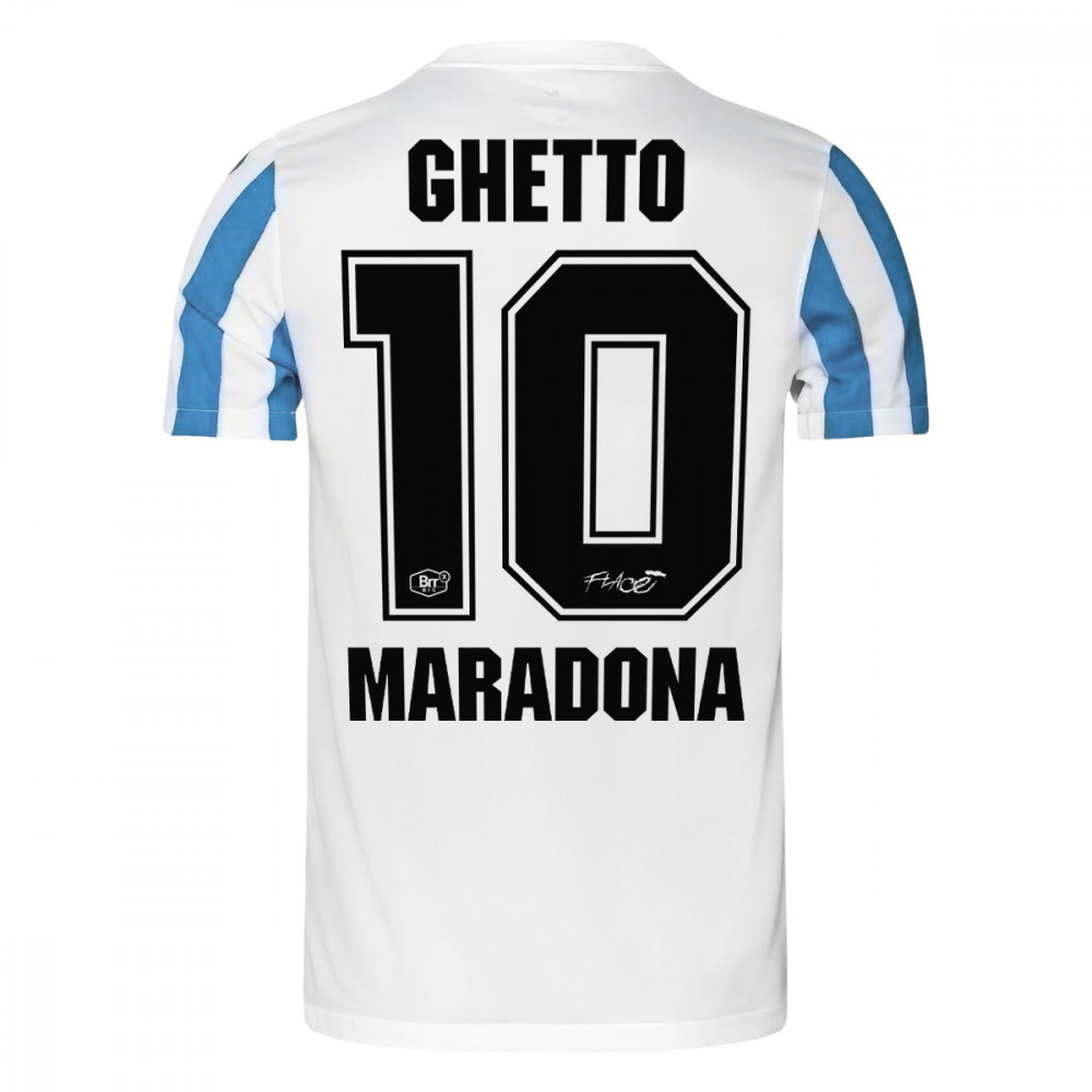 Big Brrr Ghetto Maradona Home Jersey (White/Blue)