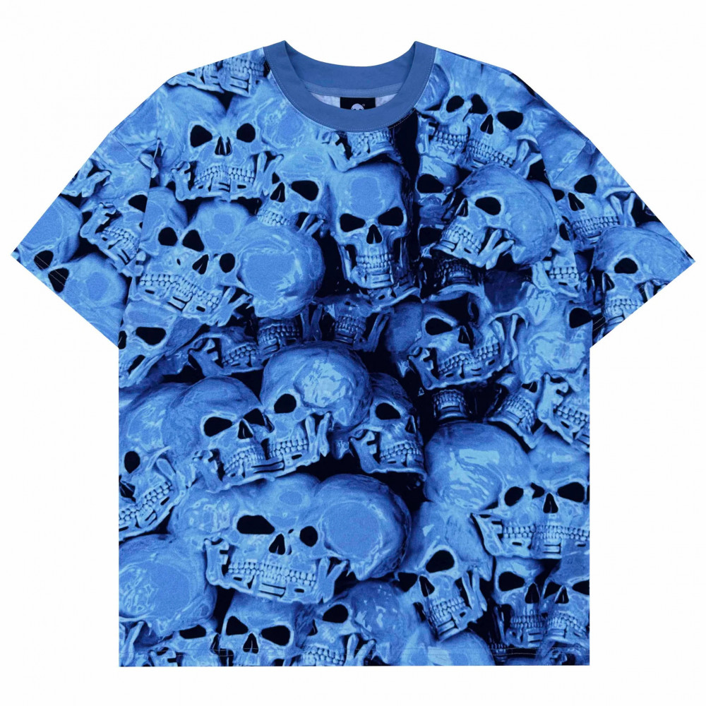 Freak Premium Allover Print Logo Tee (Blue)