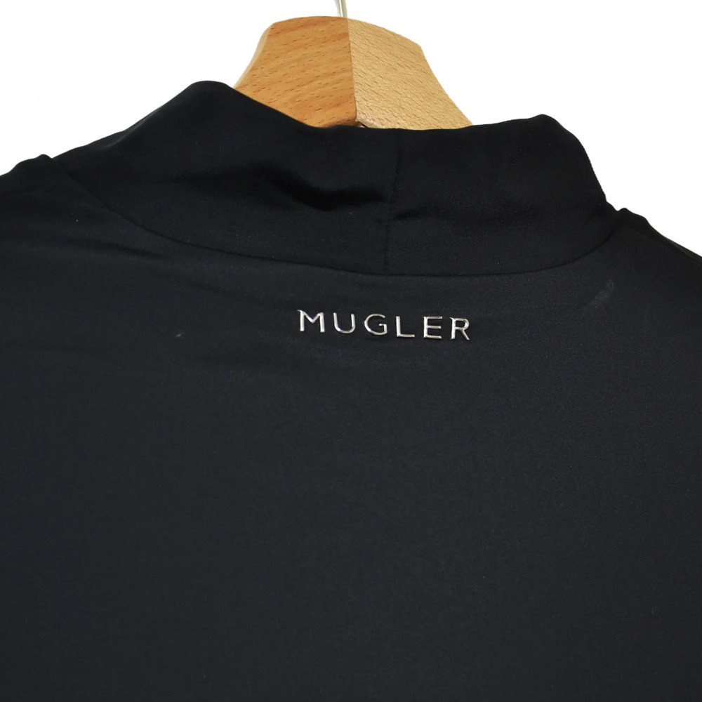 Mugler H&M Jersey Cut-Out Shirt (Black)