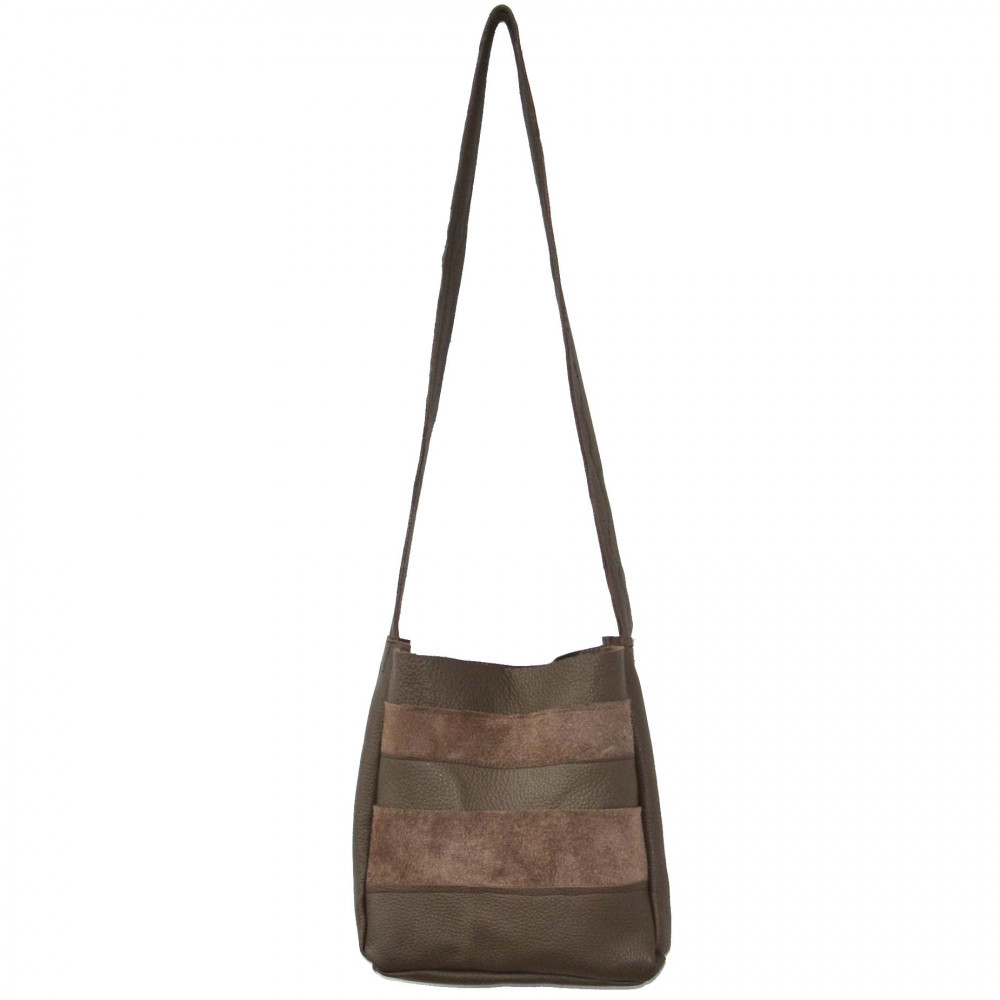 Kunyk Leather Small Bag (Brown)