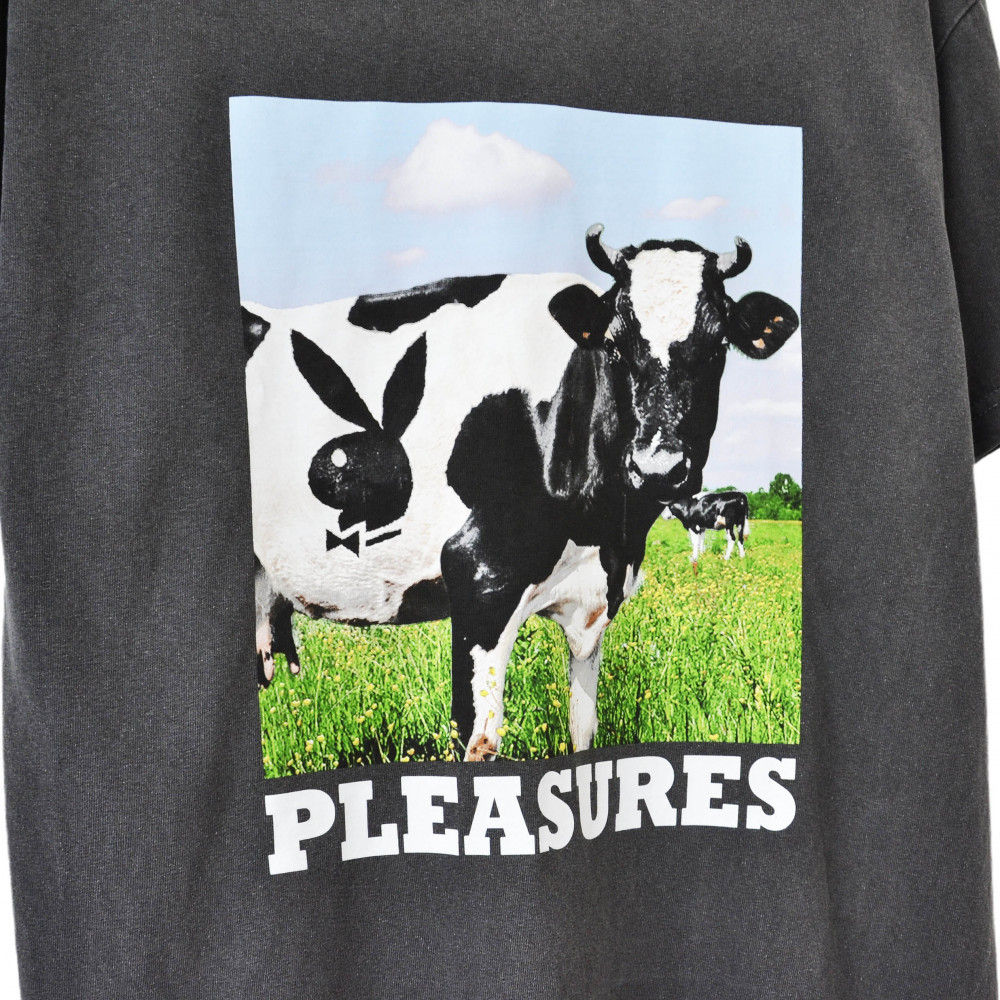 Pleasures x Playboy Moo Tee (Washed Grey)