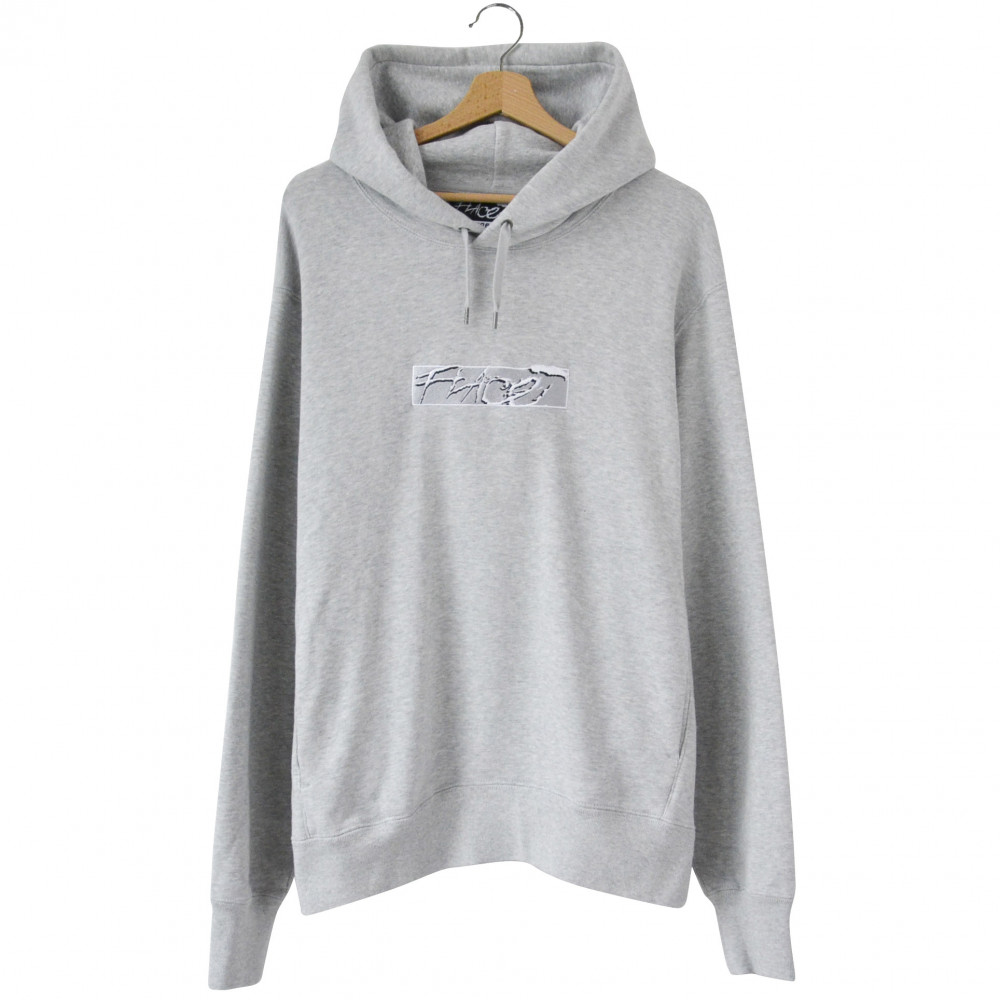 Flace Illegal Business Box Logo Hoodie (Gray)