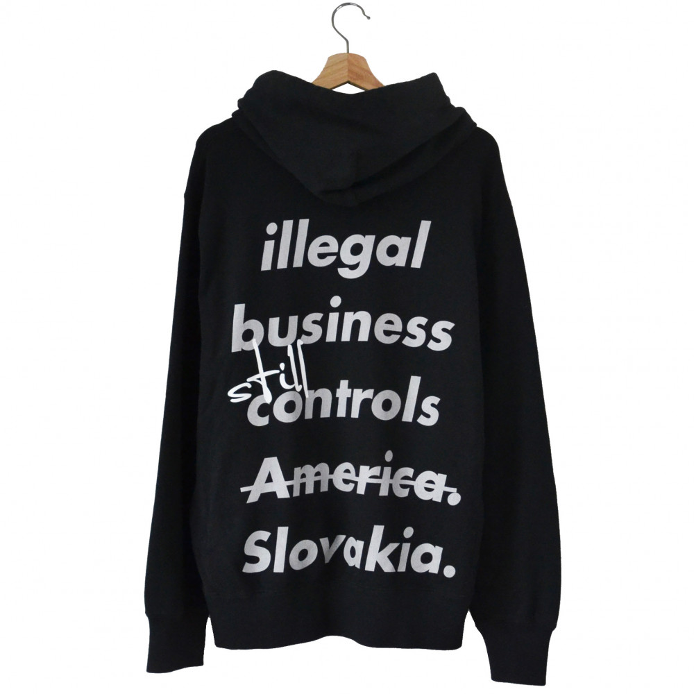 Flace Illegal Business Box Logo Hoodie (Black)