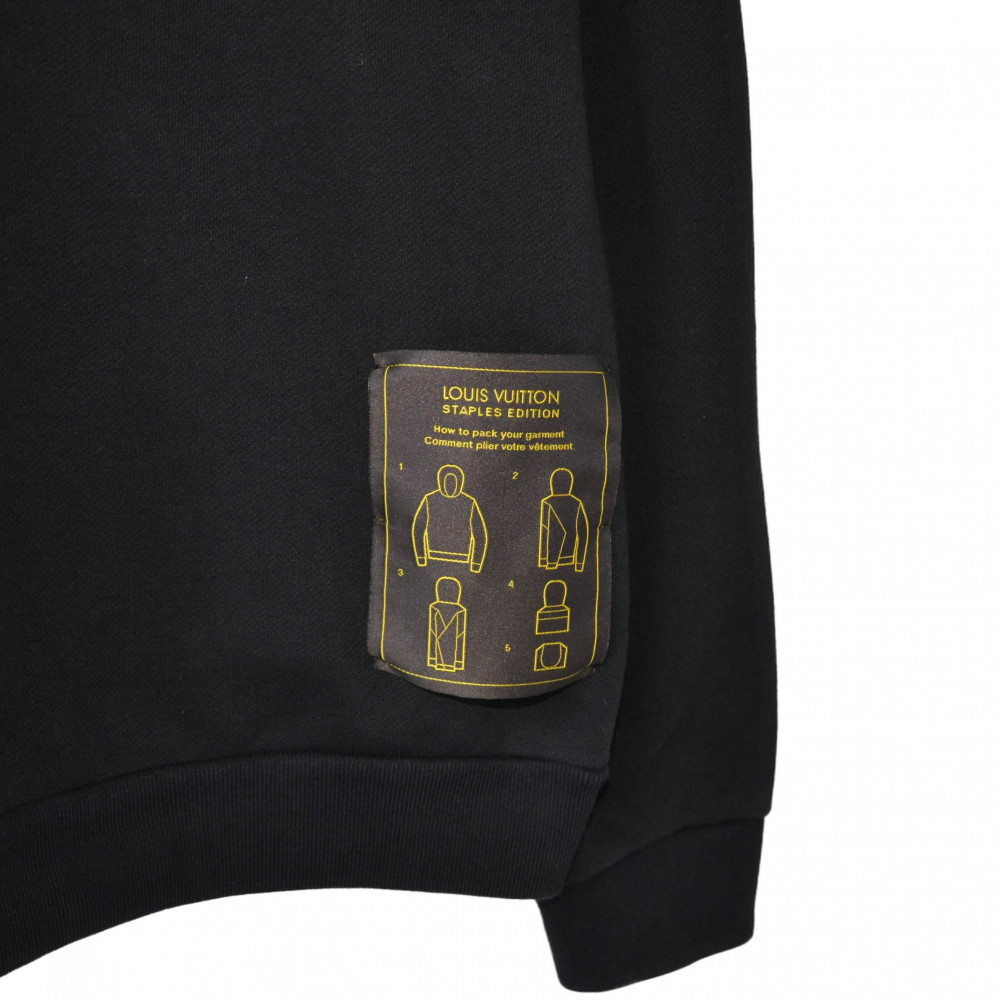 Louis Vuitton® Inside Out Cashmere Hoodie Black. Size Xs