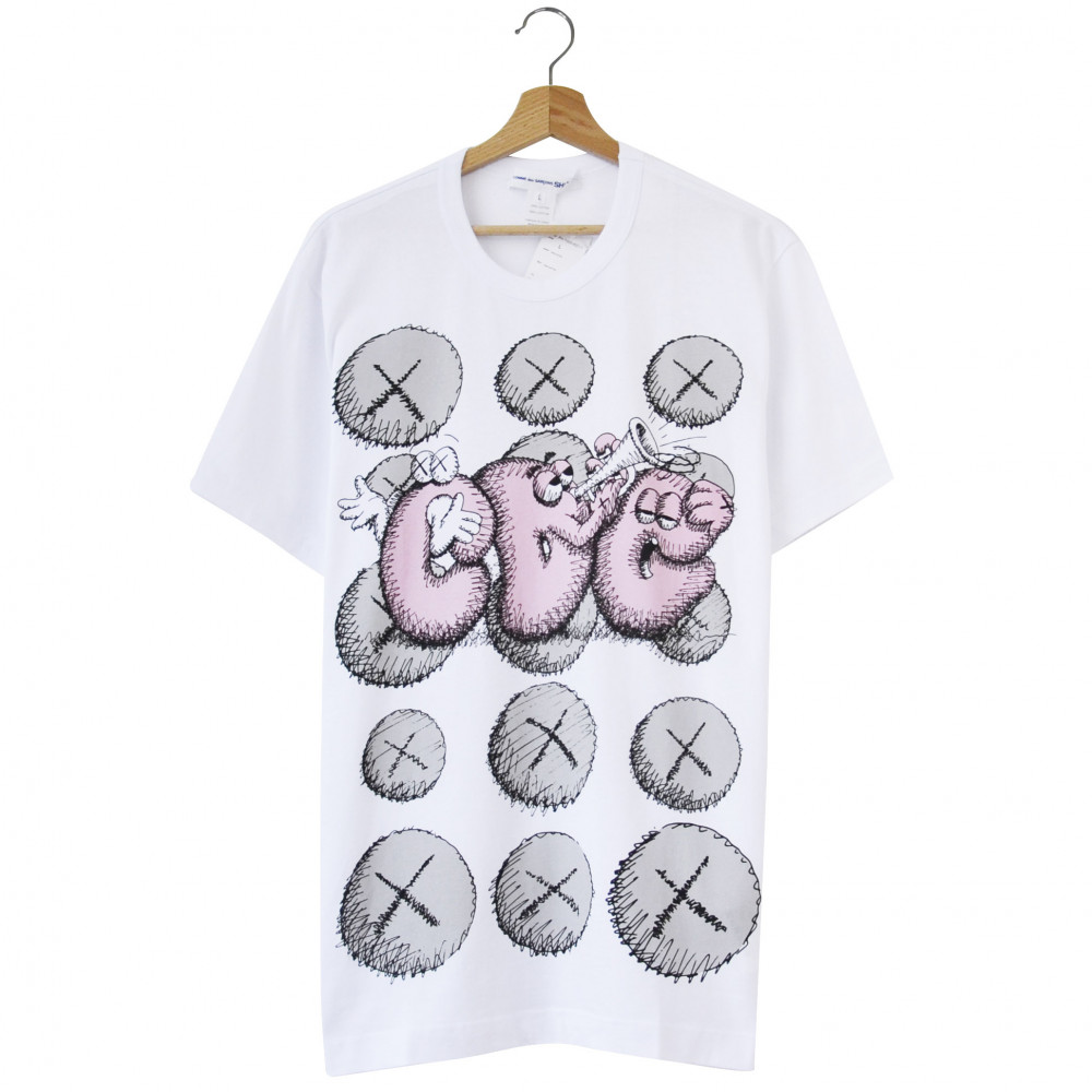 Comme des Garçons Shirt x KAWS Print 2 (White)